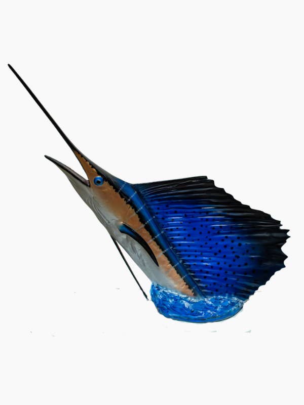 Trophée de Voile en Forme de Poisson-Voilier 28,70" (0,73 m) pour la vente par Bluewave Fish Mounts