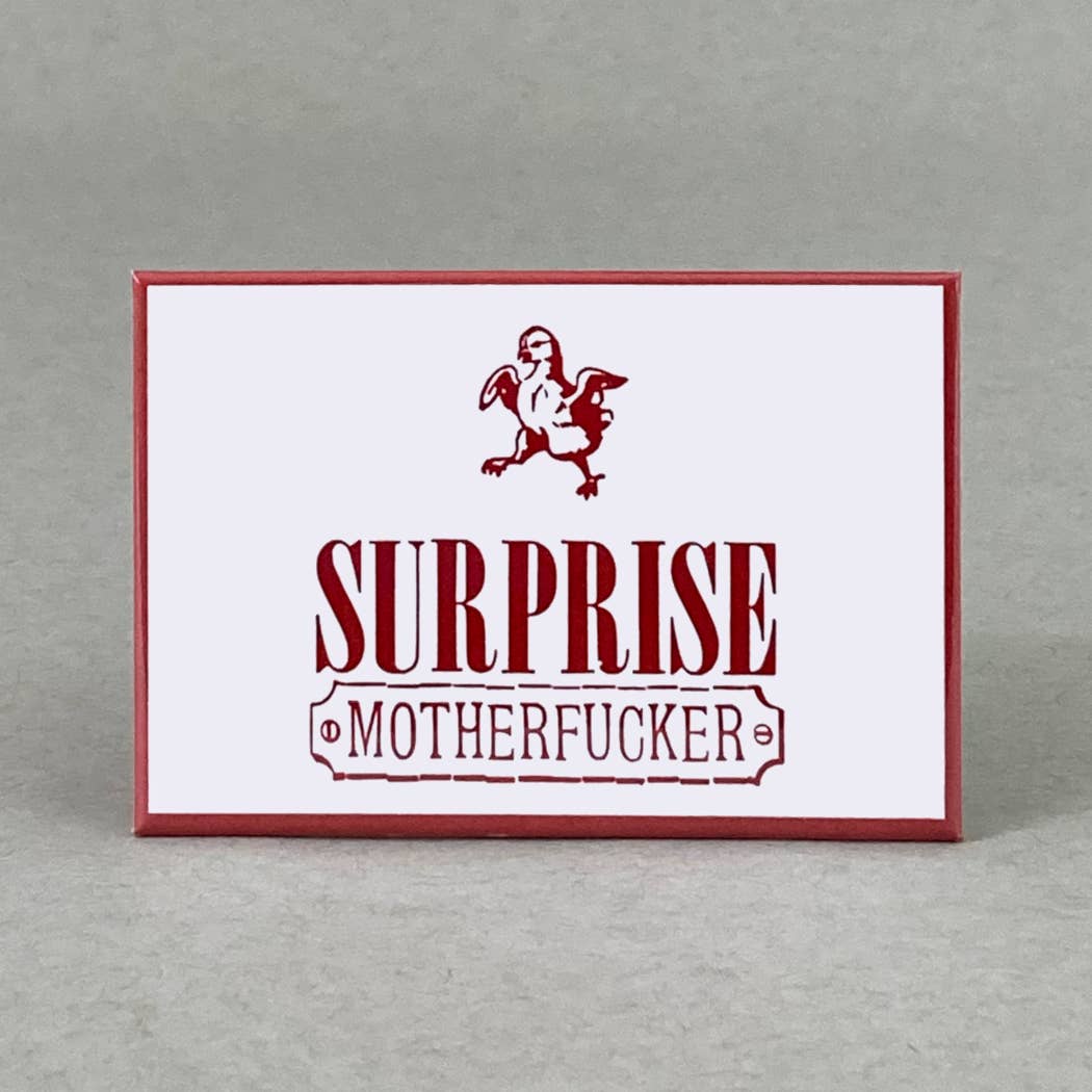 Rx Letterpress – Großhandel Magnete – Überraschung, Mutterf***er! [Explizit] | Lustiger Magnet0