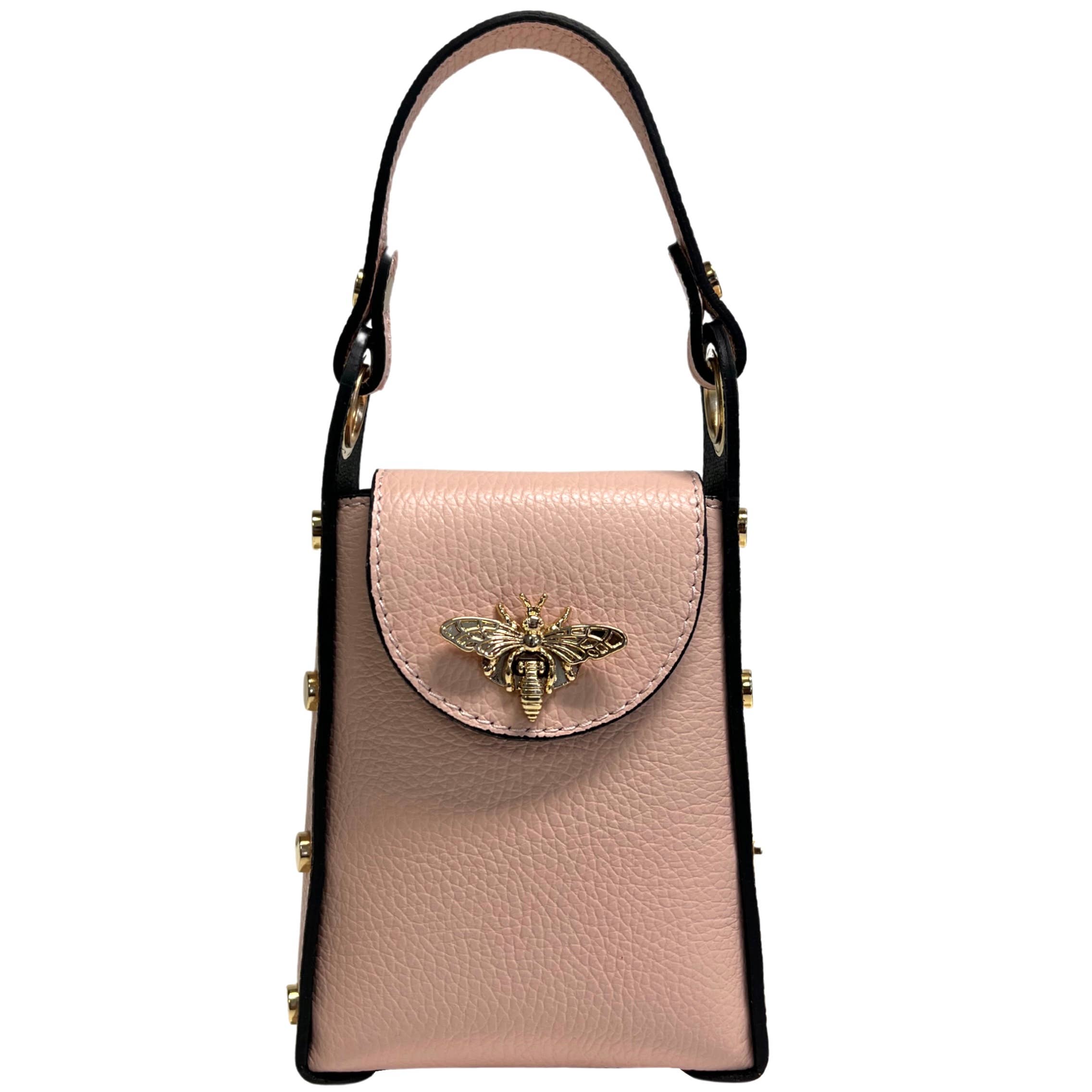 MODARNO - Wholesale Top Handle Bag - Women's - Modarno mini bag in genuine leather dollar with bee-shaped l36
