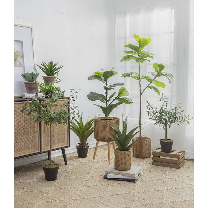 A&B Home Group Inc. - Wholesale Artificial plant - 20x16x35" Artificial Fiddle-Leaf Fig Potted Plant12