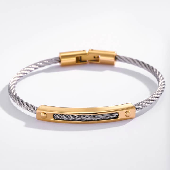 BYREN | ÉLINE L'ATELIER - Wholesale Jewelry - Men's - Stainless steel bracelet 324OP161