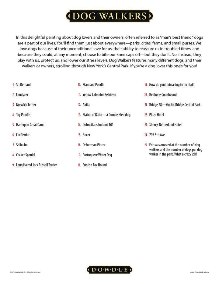 Boardwalk Puzzle Company - Wholesale Puzzle - Adult - Dog Walkers - 500 Piece3