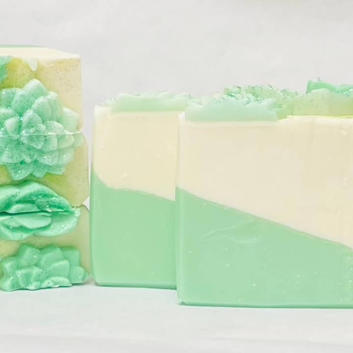 Eucalyptus bar soap for wholesale by Everly Sunshine a Traveling Soapery