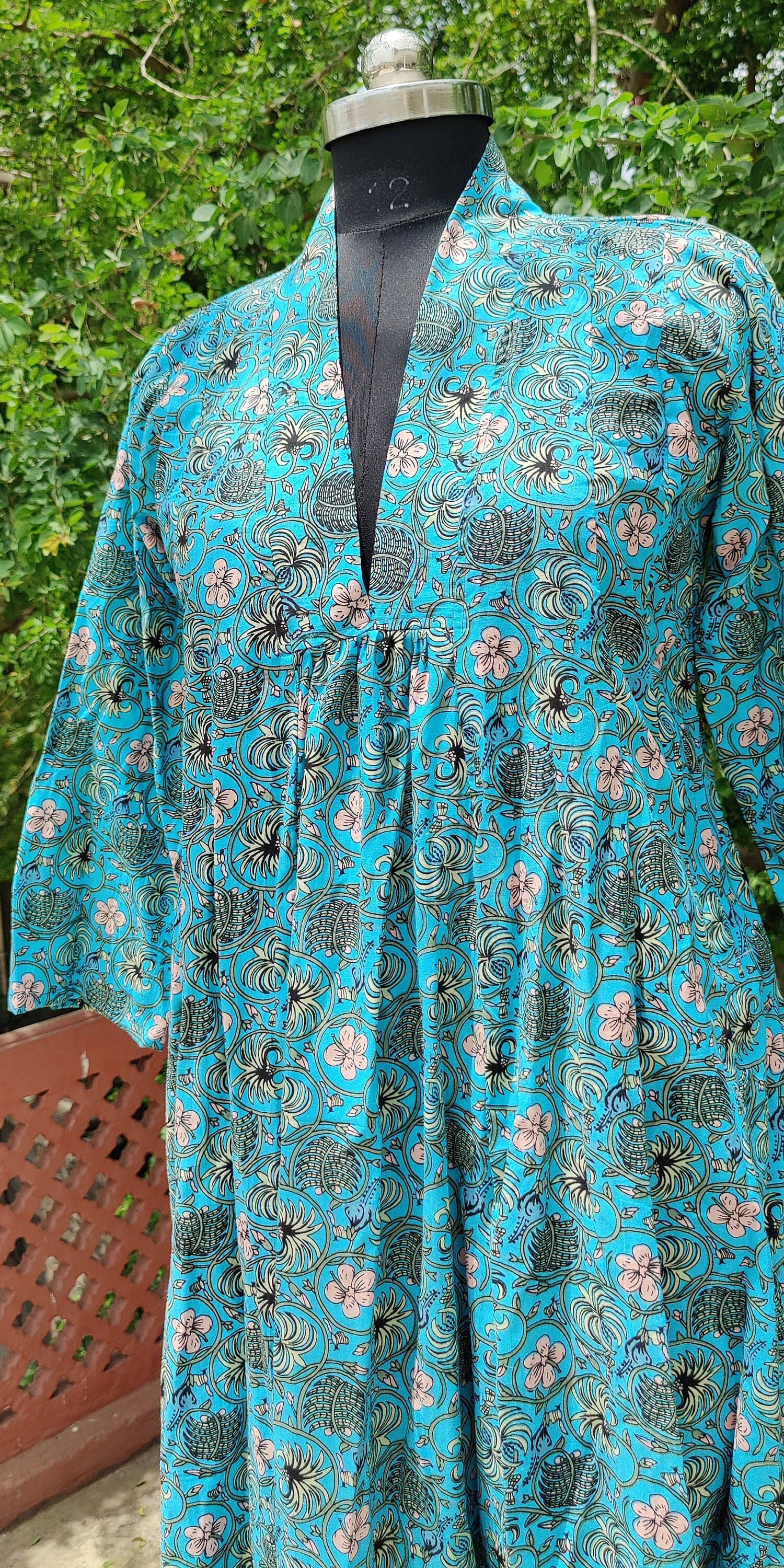 Bhawana Handicrafts - Wholesale Dress - Women's - Block Print Beachwear Summer Dress Handmade Cotton5