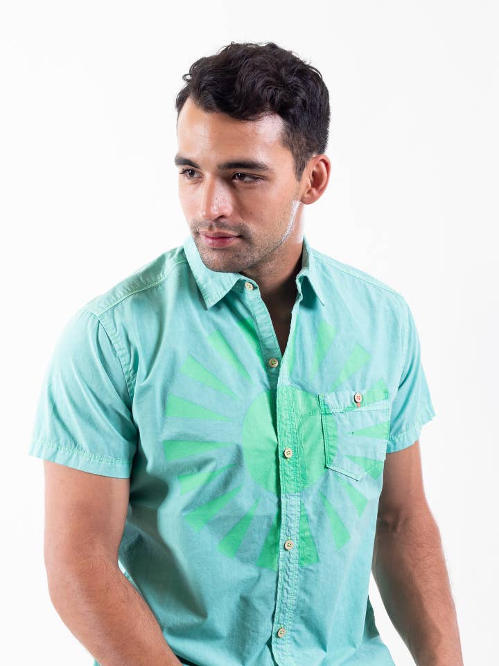 El Tuggle - Wholesale Button Down Shirt - Men's - LOGO Screen Print EL Shirt1