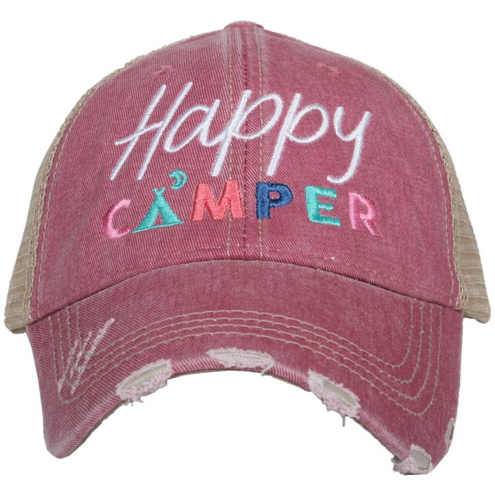 Katydid - Wholesale Trucker Hat - Women's - Happy Camper with Moon Embroidered Trucker Hats3