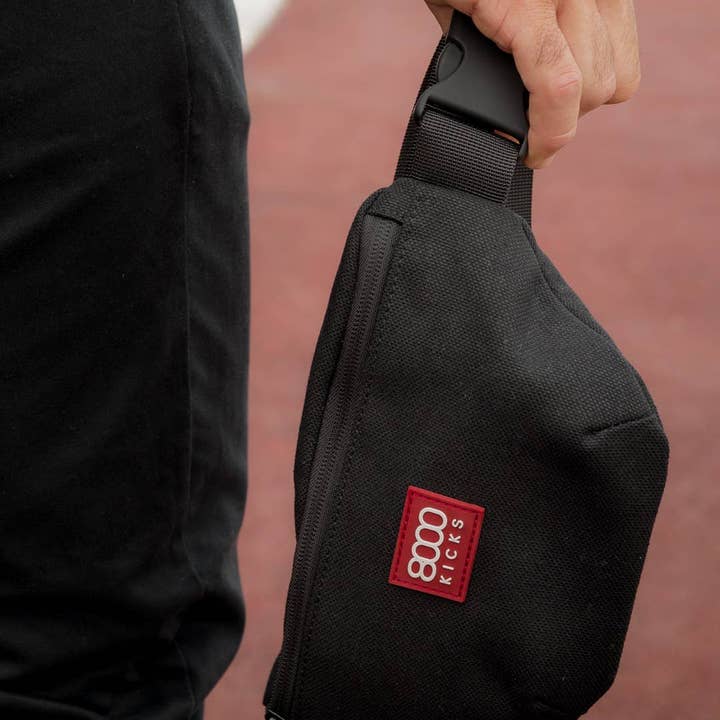 8000 Kicks Europe - Wholesale Belt bag – Unisex - Hemp Fanny Pack Black3