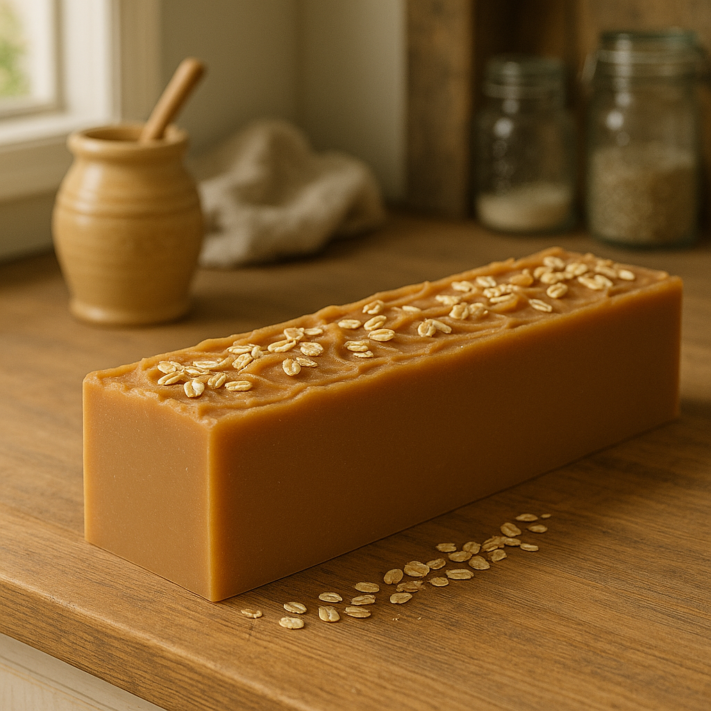 DeShawn Marie Soap Boutique - Wholesale Bar Soap - Honey Oat 3.5 LB Soap Loaf4