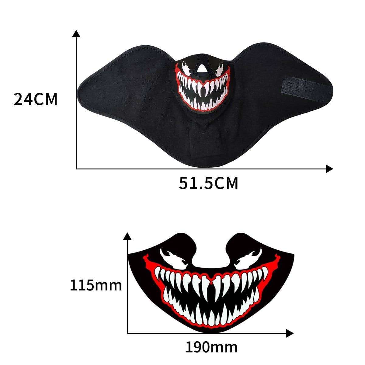 Neva Nude - Wholesale Protective Face Mask/Shield - Mugsy Beatz LED Music Activate Face Masks8