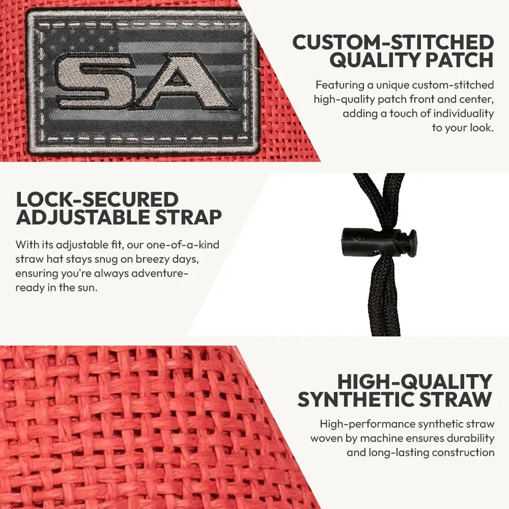 Soul of Adventure - Wholesale Straw Hat - Unisex - Keys Straw Hat / Lifeguard Hat – Wide Brim, UPF 50+33