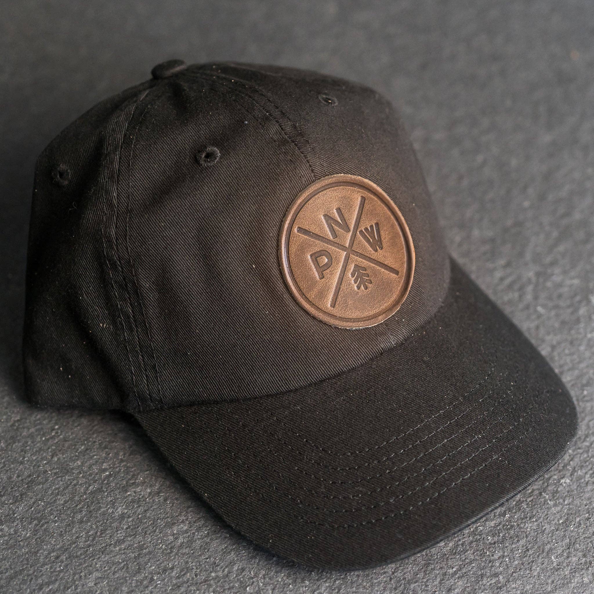Ox & Pine - Wholesale Trucker Hat - Unisex - Leather Patch Unstructured Style Hat - PNW Stamp12