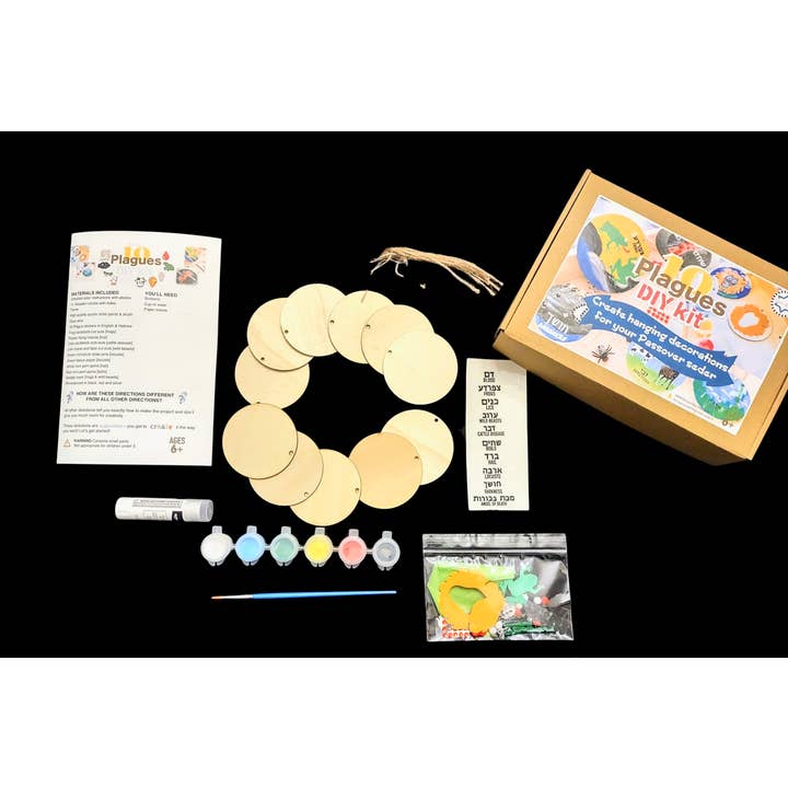 Eclectic Judaica – Kit de artesanato DIY - Criança por atacado – Kit Artesanal Passover 10 Pragas3