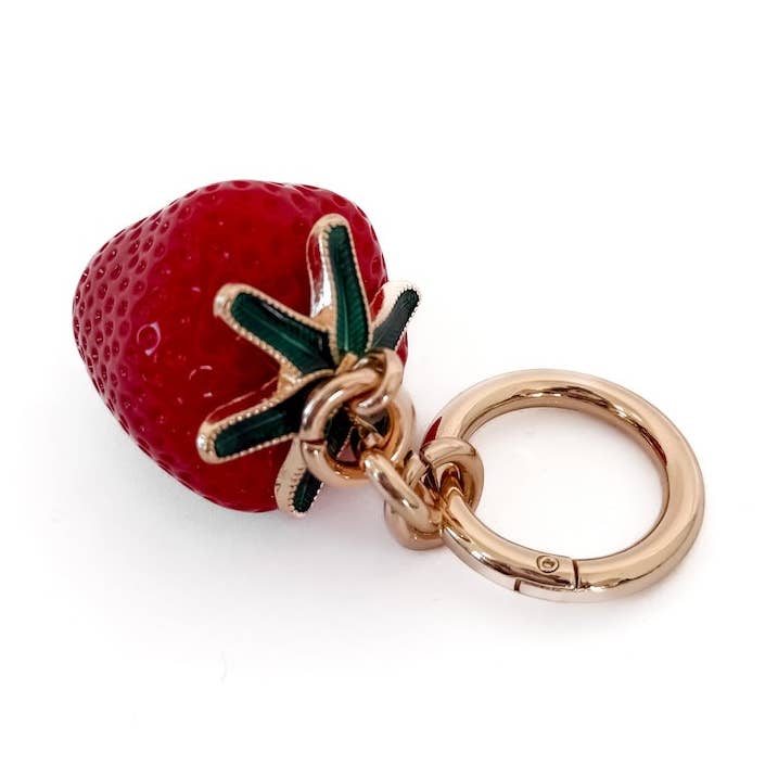 The Big Juicy Strawberry Bag Charm for wholesale by Pretty Simple