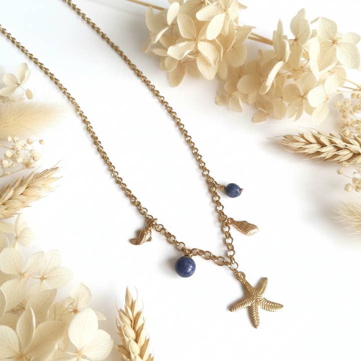 Lapis-Lazuli-Steinanhänger für den Großhandel von Produtos Namasté