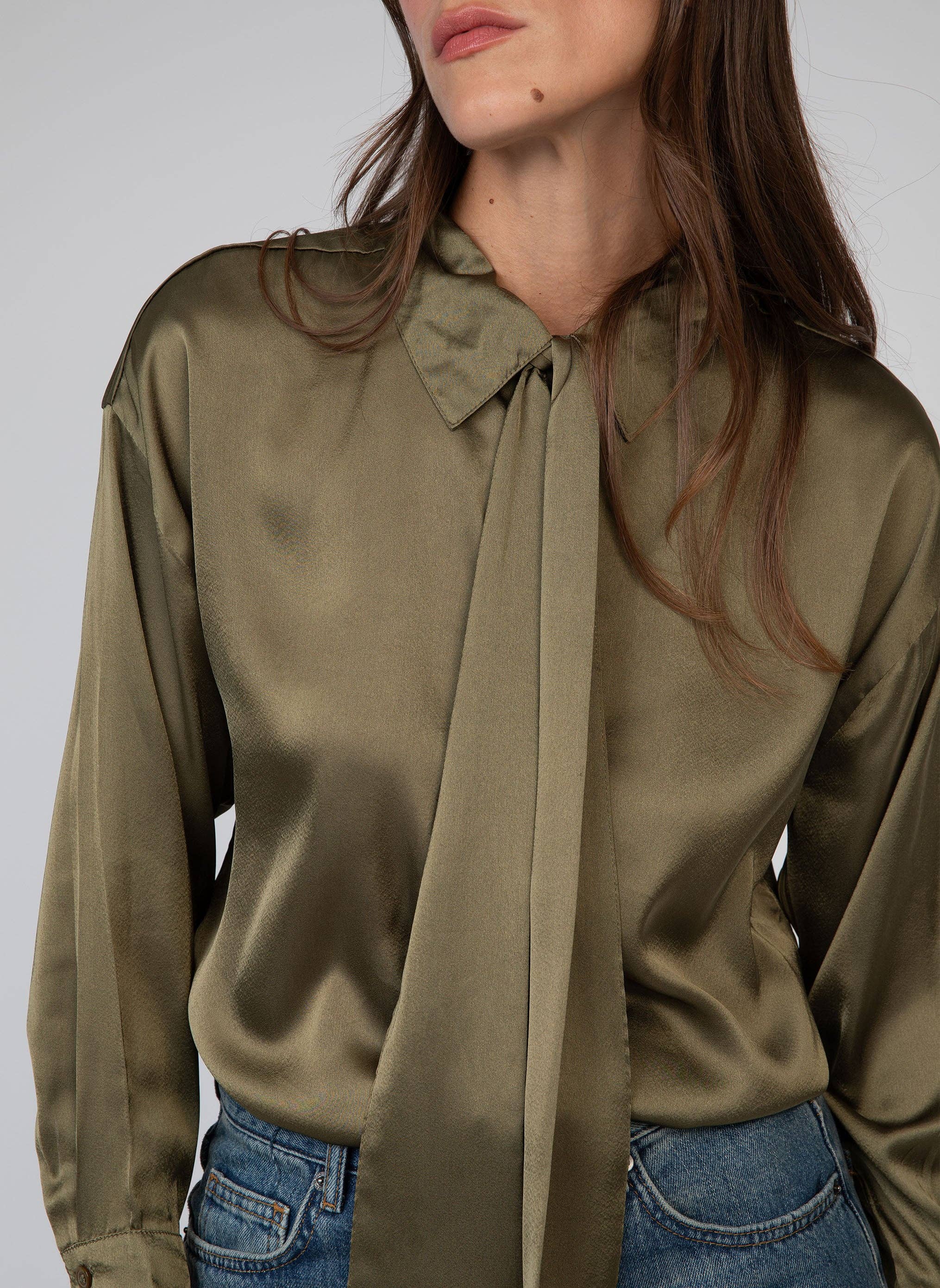 An'ge - Vente Chemise à col boutonné – femme - CHEMISE SYLVANOA army1
