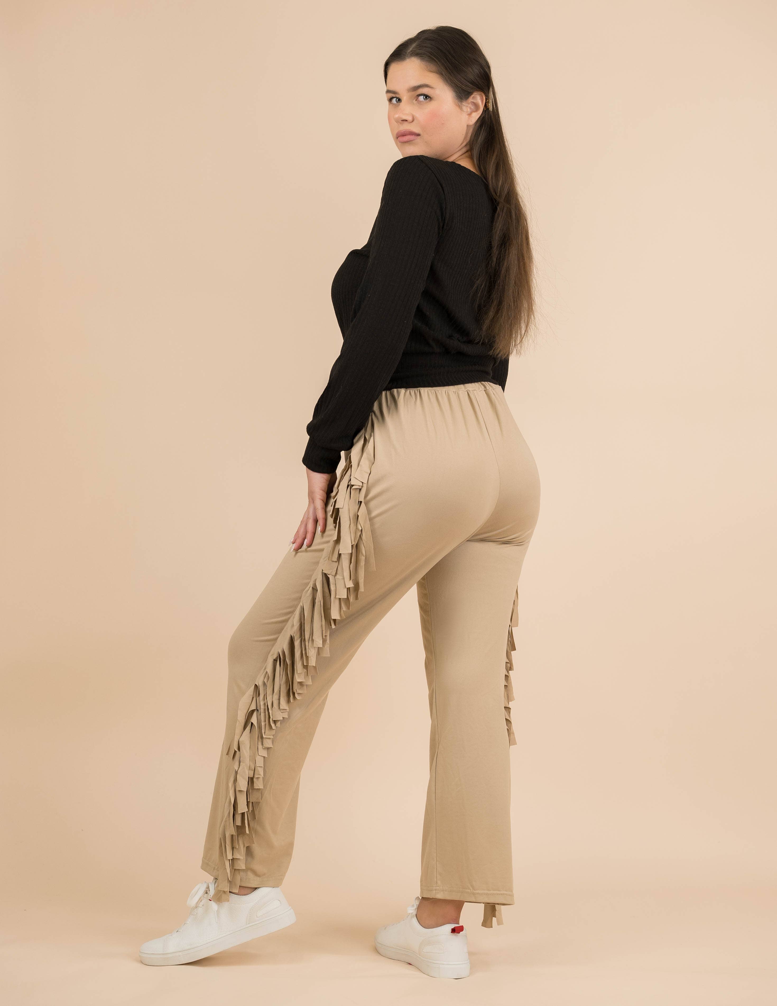 Queen Fashion - Wholesale Broek - Dames - veelzijdige nette broek, broek met franjespanelen20