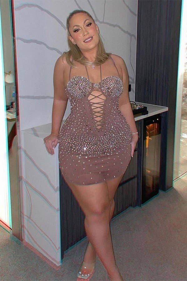 Aria Romance - Wholesale Dress - Women's - Metallic Strap Sleeveless Dress4