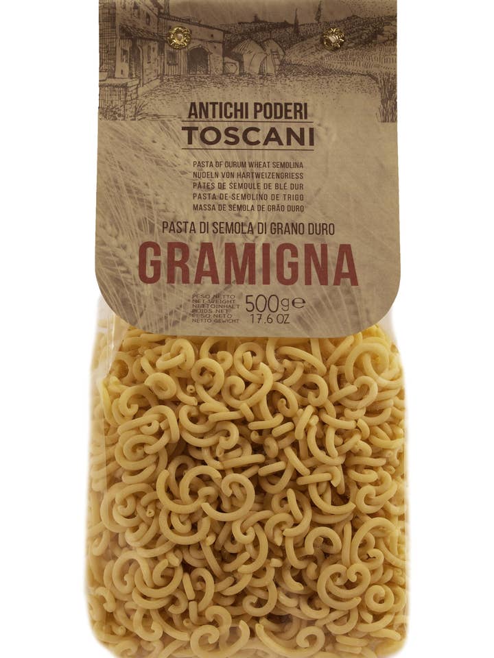 Italian Artisan Pasta Gramigna 500g for wholesale by Antico Pastificio Morelli 1860
