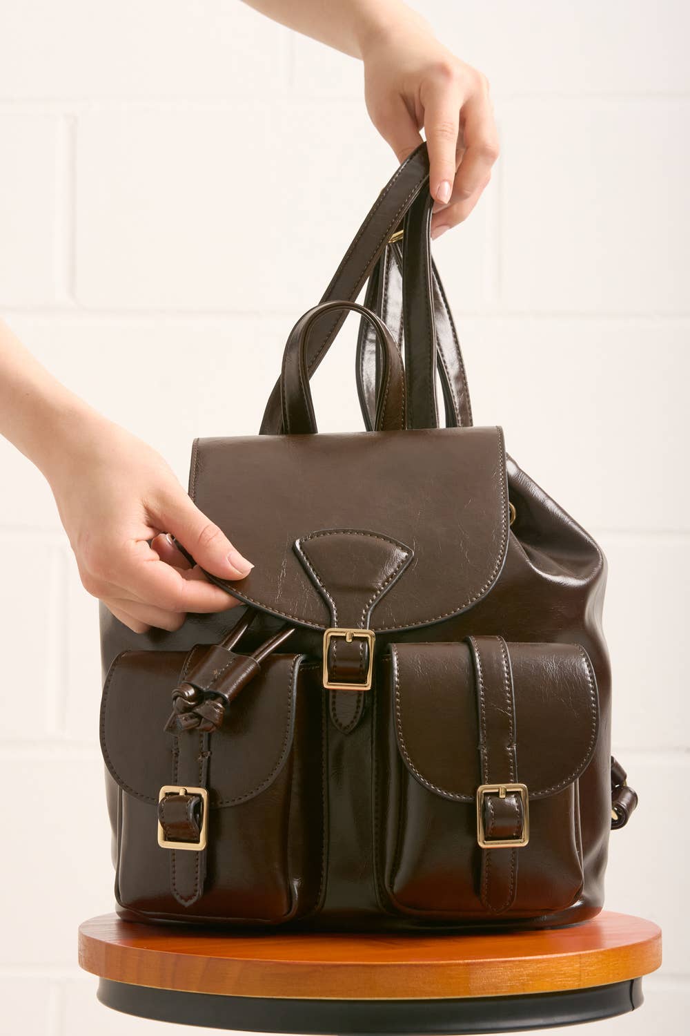 Bessie London - Wholesale Backpack - Women's - CLASSIC BUCKLE FLAP BACKPACK13