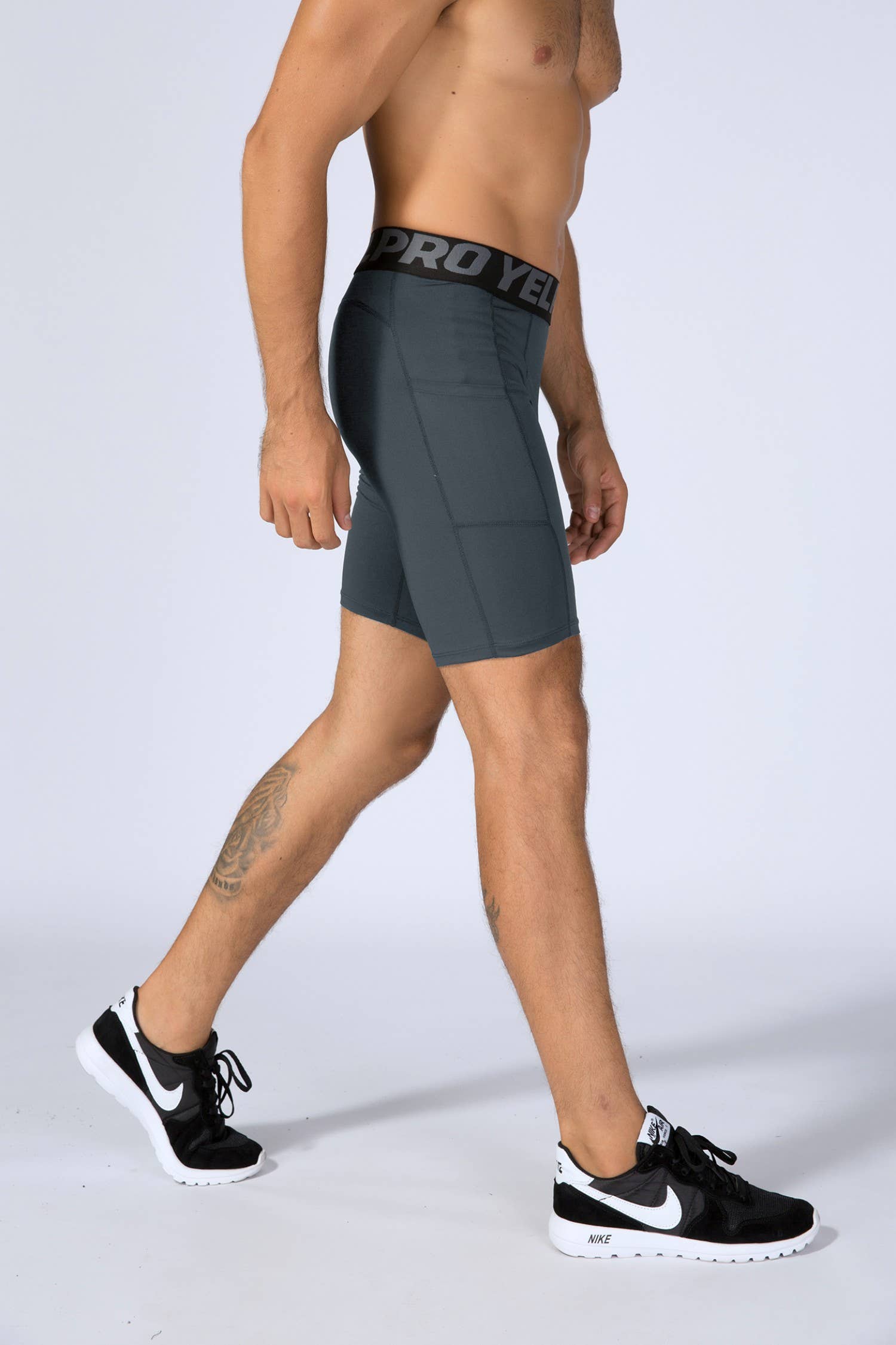 Active by Anna-Kaci - Venta al por mayor Pantalones cortos deportivos - Hombre - Pantalones cortos de compresión para hombre con cintura ancha6