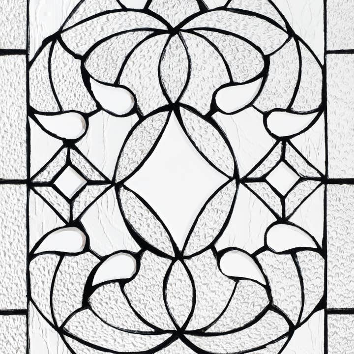 River of Goods - Wholesale Decorative Panel - 20"H Clear Floral Beveled Glass Window Panel