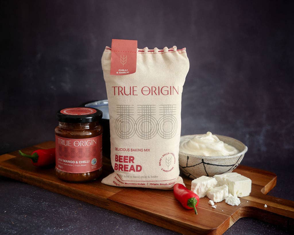 True Origin Foods – wholesale Bread mix – Chilli & Garlic Beer Bread (450g)4