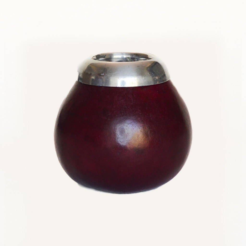 SoulMate Yerba Co. LLC - Wholesale Drinking Glass/Cup - Maté Gourd with Alpaca Ring - 4oz1