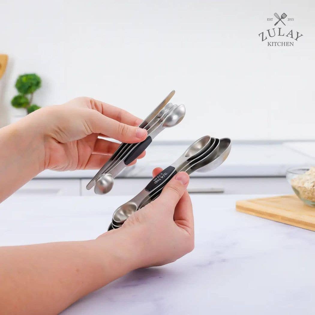 Zulay Kitchen – wholesale Måttsked – Stapelbara magnetiska skedar Set med 83