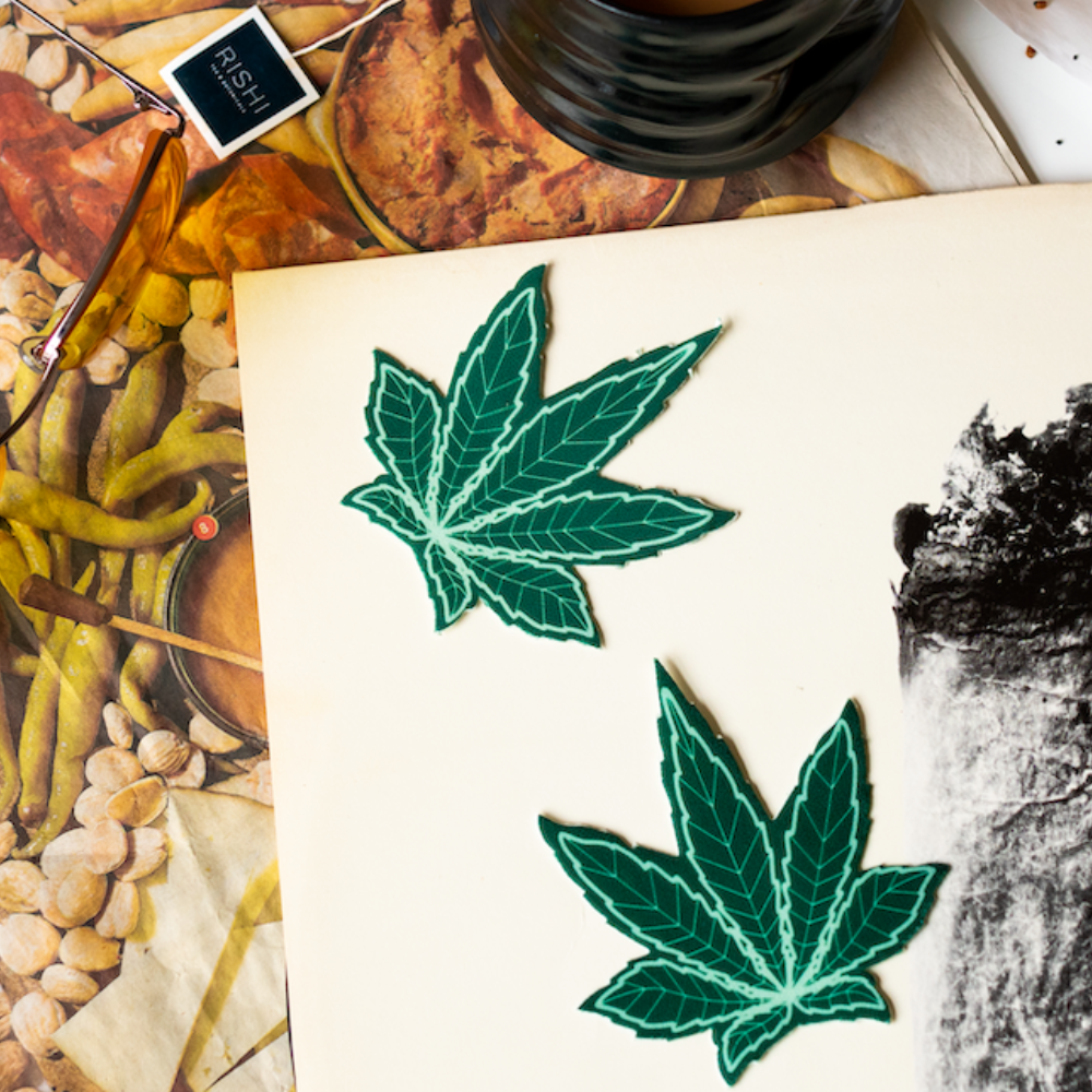 Pastease® – Engroshandel Brystvortepads - Dame – Indica Pot Leaf: Grøn Weed Nippel Pasties af Pastease®3