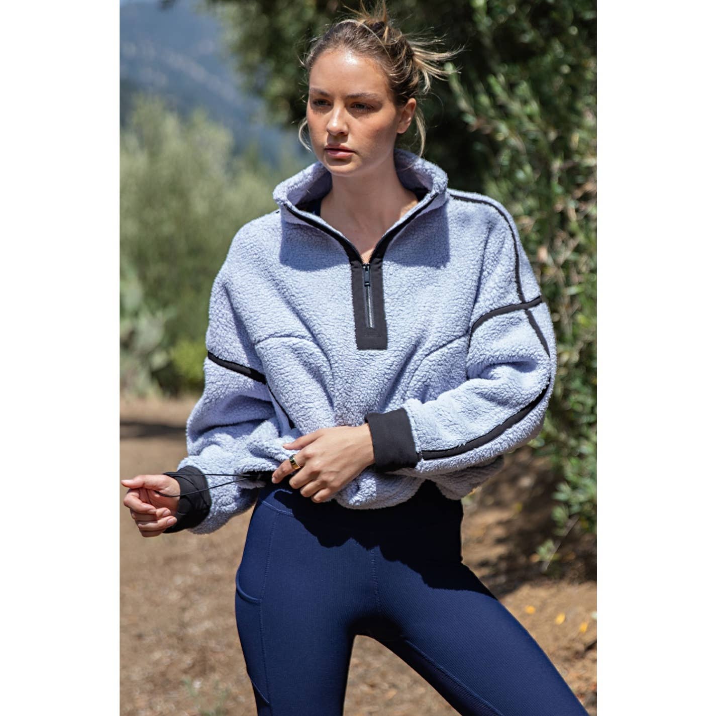 Rae Mode - Wholesale Jacket - Women's - SHERPA MOCK NECK QUARTER ZIP JACKET8