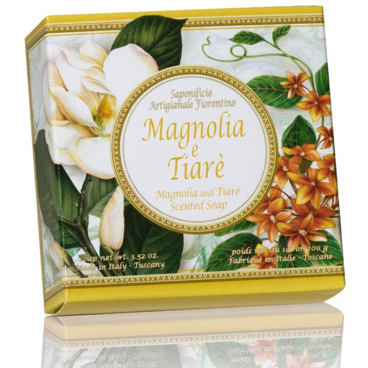Italian Luxury Group - Wholesale Bar Soap - Saponificio Artigianale Fiorentino Magnolia & Tiare Flower 11