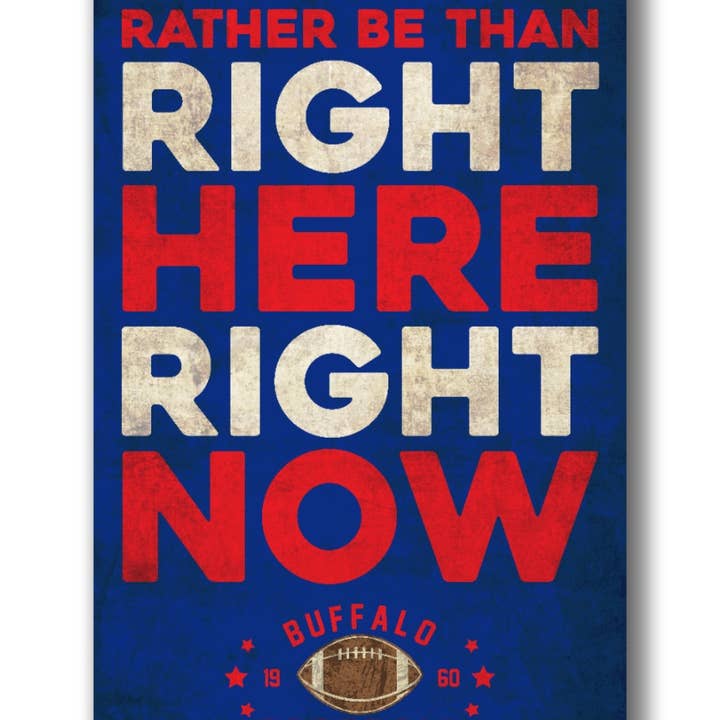Buffalo Bills "Right Here, Right Now" Small Magnet for wholesale by Christmas All Over
