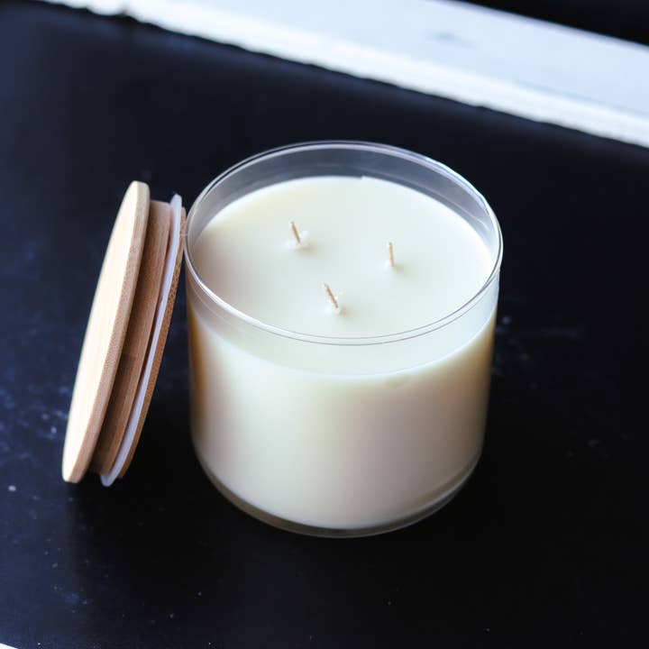 Cedar Mountain Candle - Vente Bougie en bocal - Bougie en pot à 3 mèches - Café fraîchement infusé4