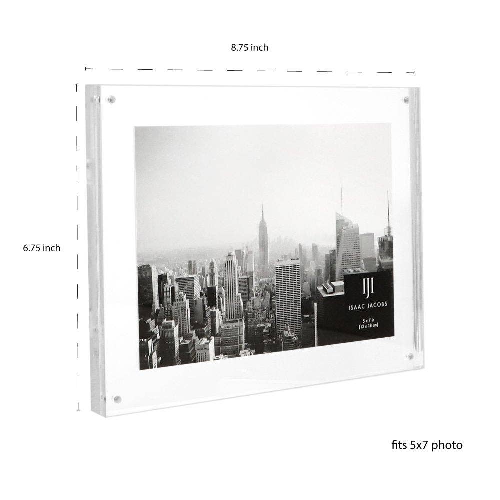 Isaac Jacobs International – wholesale Picture frame – Isaac Jacobs Wall-Mountable Clear Acrylic Picture Frame13