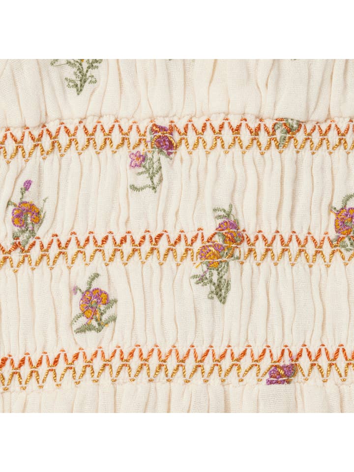 Bonheur du Jour - Wholesale Dress - Kids - Poeme Dress - Ecru / Dew7