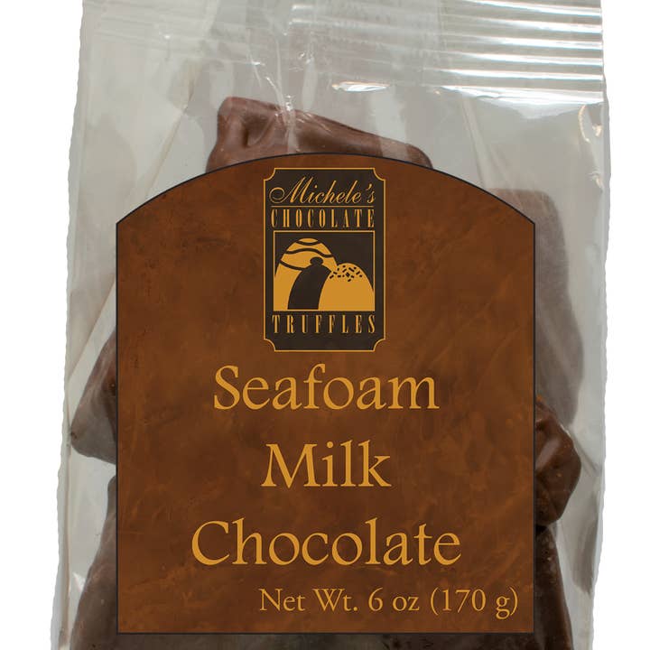 6oz Seafoam, Milk Chocolate for wholesale by Spokandy Chocolatier