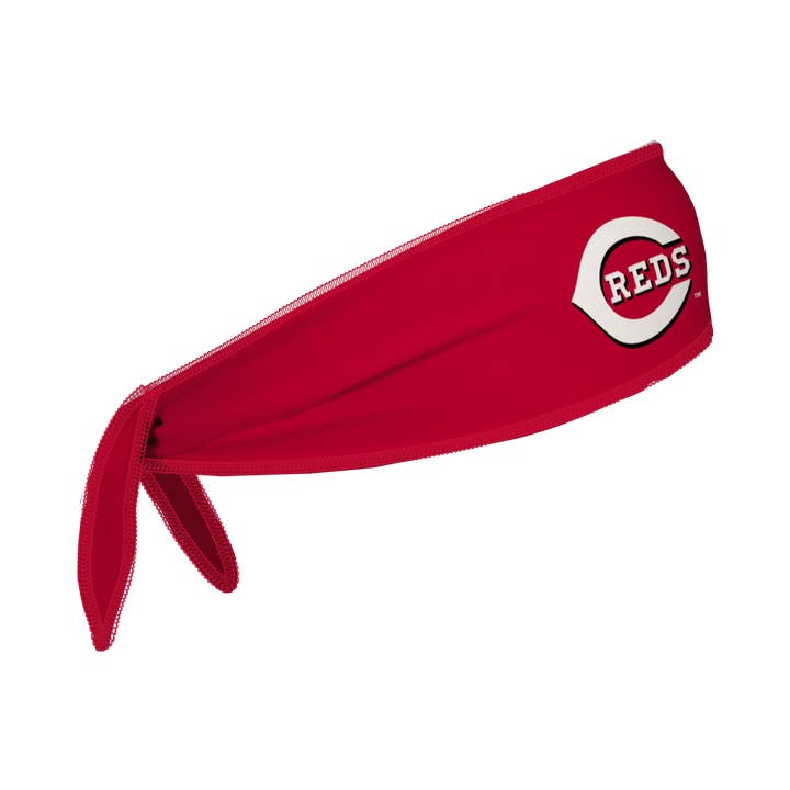 Reds Reversible Tieback: Cap Logo/Mascot Repeat for wholesale by Vertical Athletics