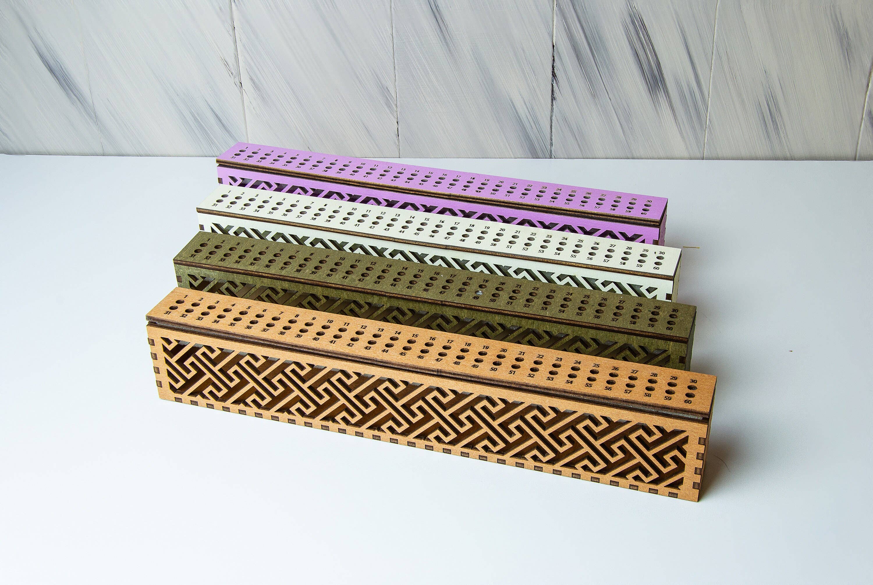 Embroidery craft - Wholesale Embroidery/Cross Stitch Supplies - Wooden Embroidery Needle Organizer Box – 60 Holes6