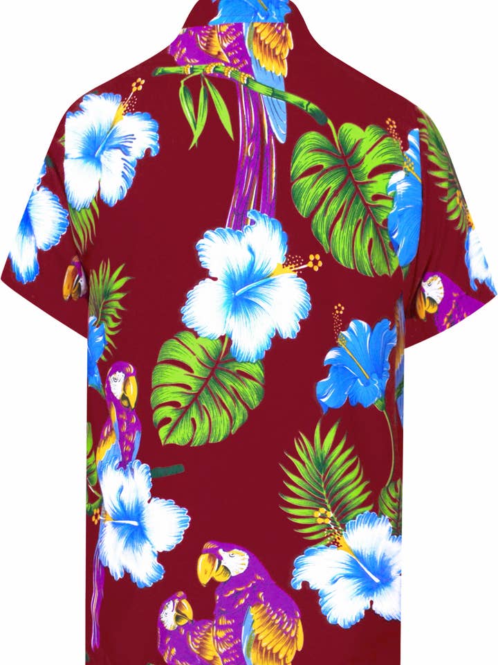 LA LEELA Men's Fashion Beach Hawaiian Front Pocket Sh 129892 for wholesale by La Leela LLC