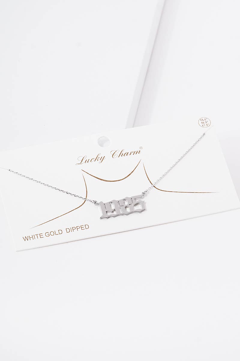 OHBOOBA DESIGN - Wholesale Pendant/Charm Necklace - Gold Plated Birth Year Necklace11