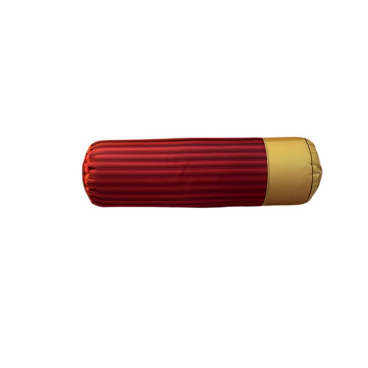 HushTubby - Wholesale Throw/Decorative Pillow - Red Shotgun Shell 12GA Pillow. Great Hunter gift. Tubular red shell with gold yellow end12