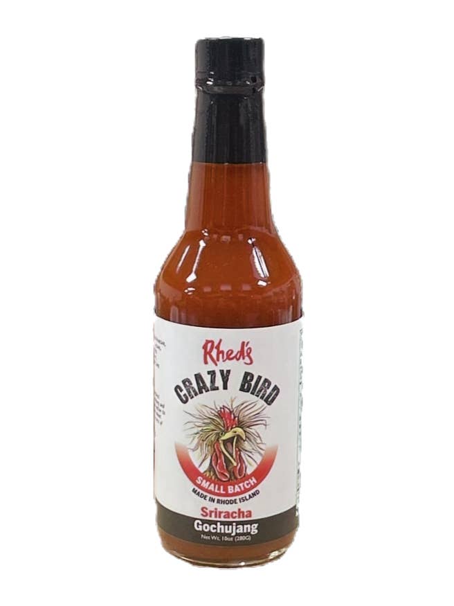 Crazy Bird Gochujang-Sriracha for wholesale by Rhed's Hot Sauce