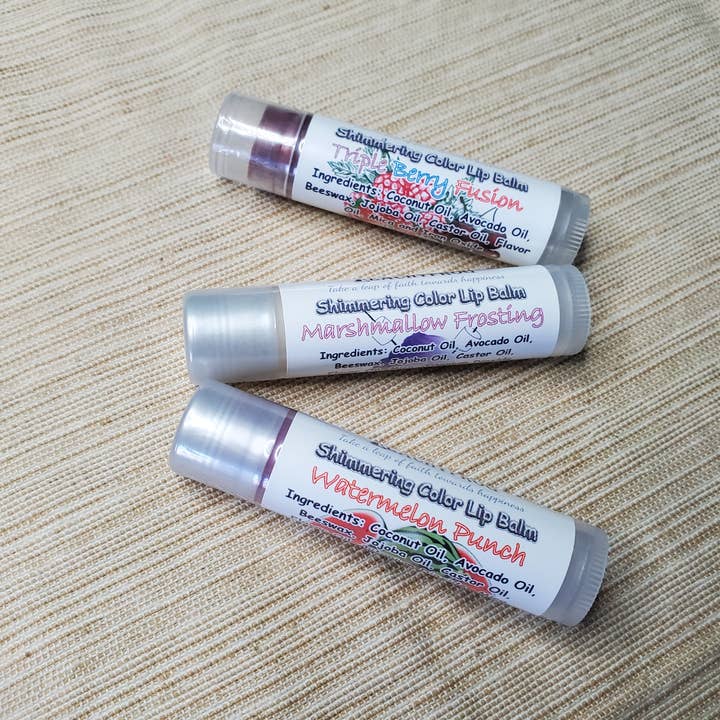 Lip Balm | Shimmering Color | Coconut & Avocado Blend for wholesale by Peachyfrog