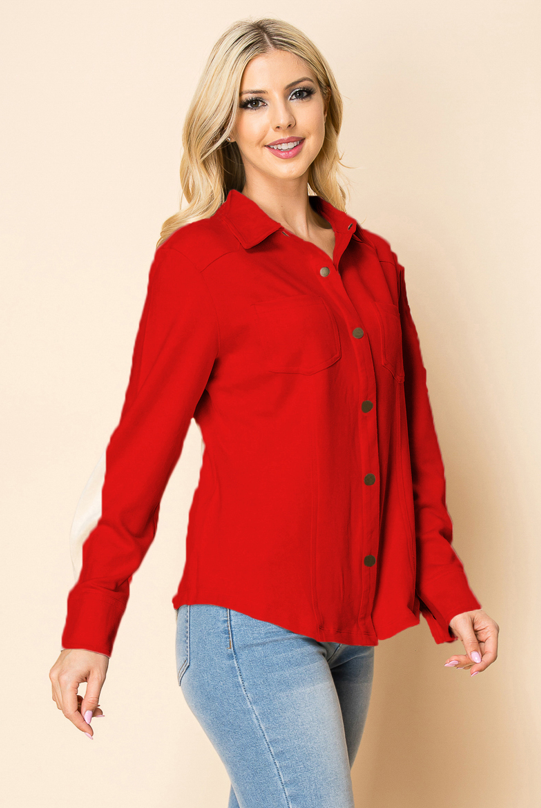 W.A.Y. --Wonderful And Young - Vendita all'ingrosso Camicia - Donna - Camicia a pressione in pelle scamosciata W.A.Y 12