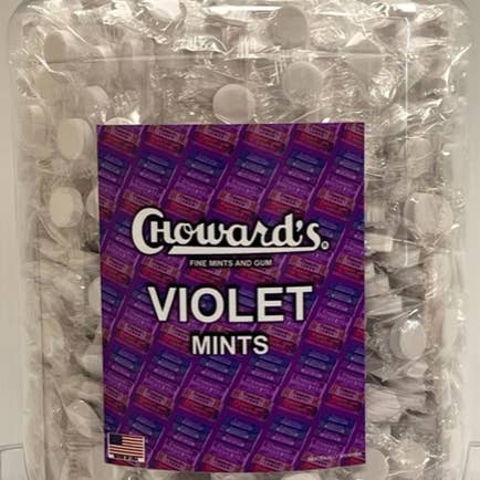 Bulk Violet verpakte pepermuntjes 5lb. (In zakken) voor wholesale door C. Howard Company, Inc.