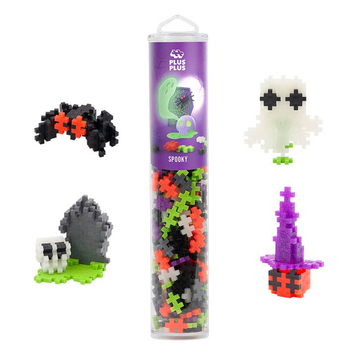 Plus-Plus USA - Wholesale Build-a-Toy - Kids - Tube 240 Pc Spooky Mix