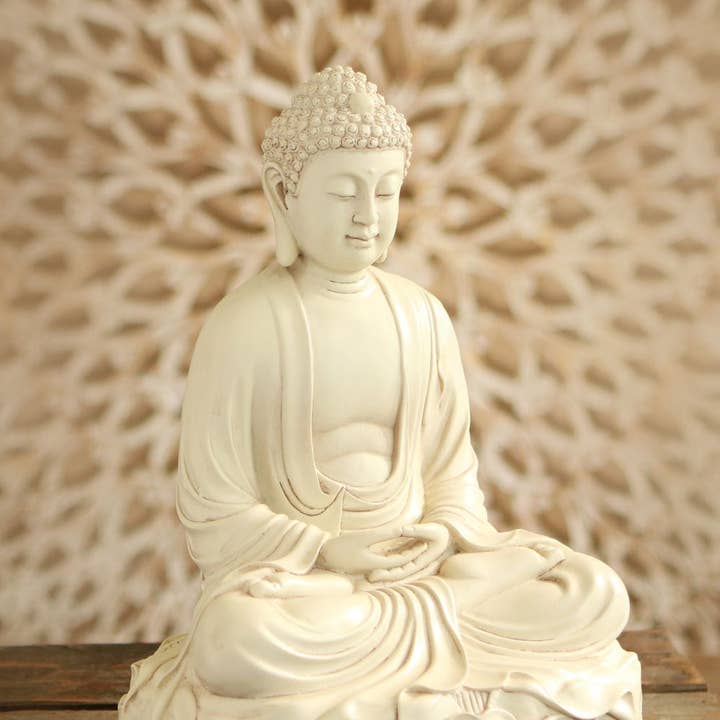 Meditating Buddha Statue on Lotus, Stone Finish, 11 Inches and other Purchase Wholesale resin statues. Free Returns & Net 60 Terms on Faire trending on Faire.