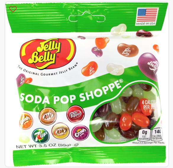 Giniverse108 - Venta al por mayor Gominolas - BOLSA DE JELLY BELLY - SODA POP SHOPPE (PK 12)0