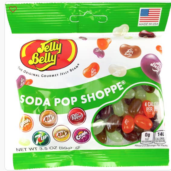 JELLY BELLY PEG BAG - SODA POP SHOPPE (PK 12) for wholesale by Giniverse108