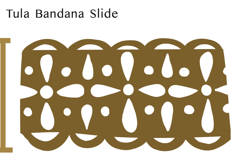 Handker Bandanas - Wholesale Bandana - Women's - Tula Brass Bandana Slide Ring   4